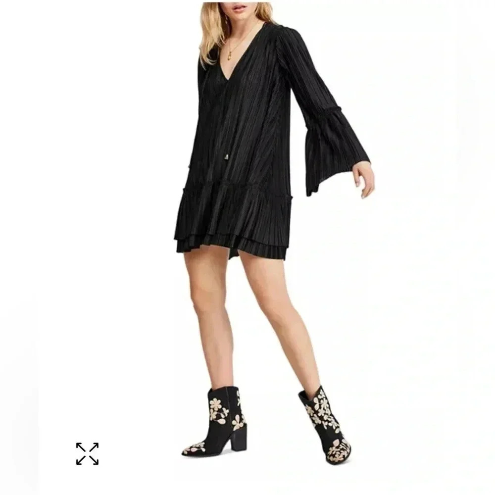 Free People Can’t Help It Pleated Mini Dress